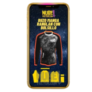 Buzo manga ranglan con bolsillo